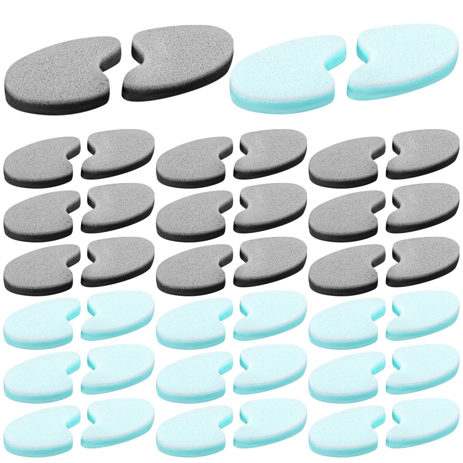 20 Pack Foam Toe Separators Breathable Blister Toe Spacers Reduce Friction Hammer Relieve Corns Pain Separators Layer Overlapping Toes Corrector for Men Women