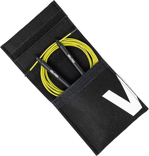 Miniatura 4 de Velites - Cuerda de saltar lastrada para crosstraining, boxeo y fitness Fire 2.0, ideal para doble salto, cuerda de velocidad de aluminio (balastos