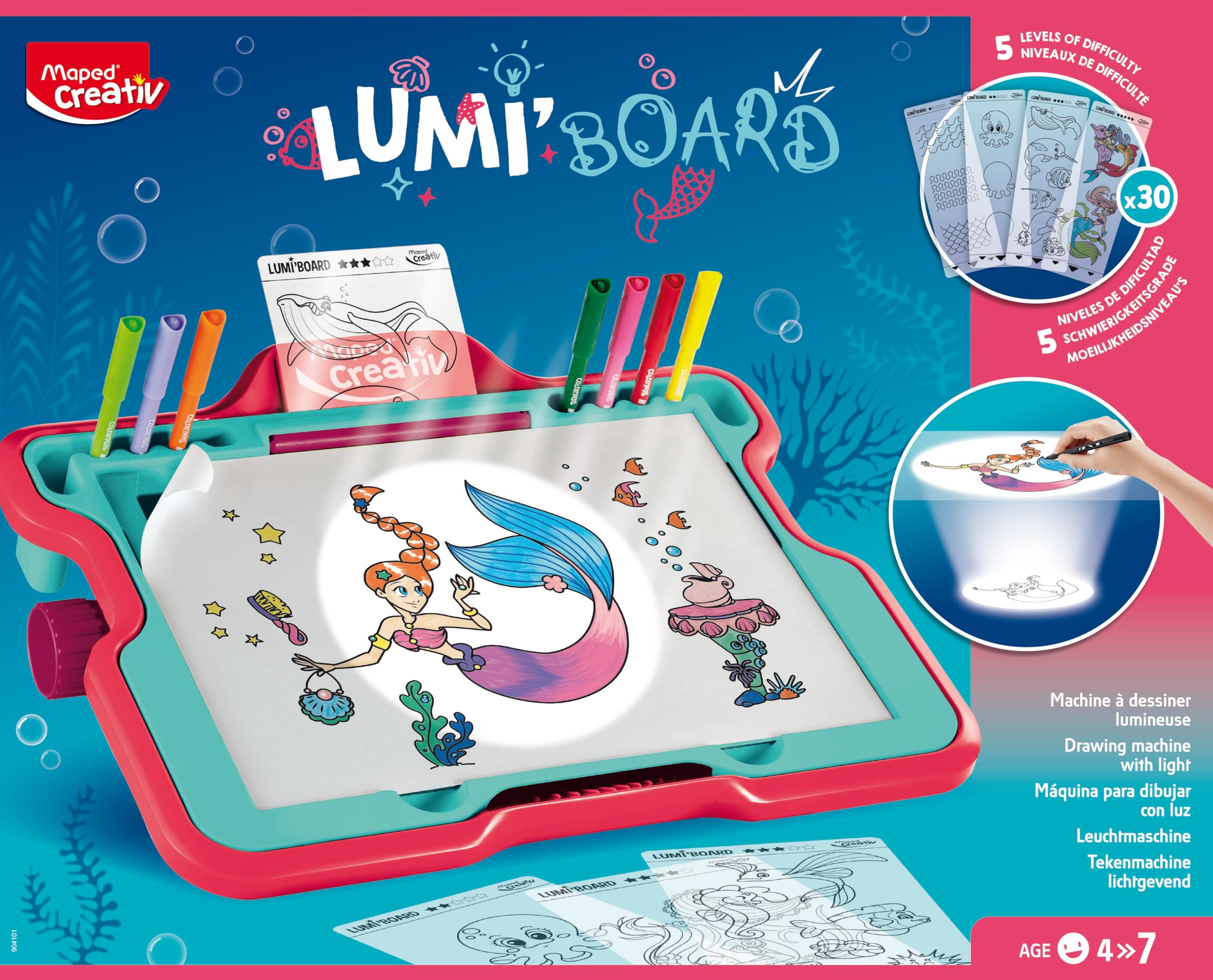 Magical Board Maxi Tablette de dessin LCD – Dès 4 Ans – Maped ance