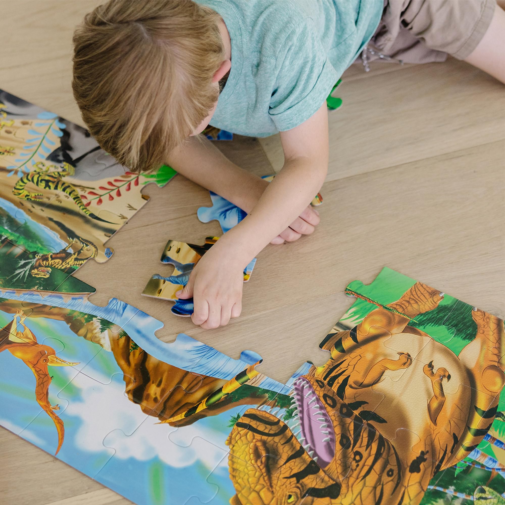 Melissa & Doug - Puzzle da Pavimento Terra dei Dinosauri