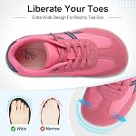 JOINFREE Women's Slip-On Walking Shoes Barefoot Style Non-Slip Casual Sneakers Wide Toe Box Zero Drop Breathable Comfortable Shoes for Travel, Daily Wear & City Walking