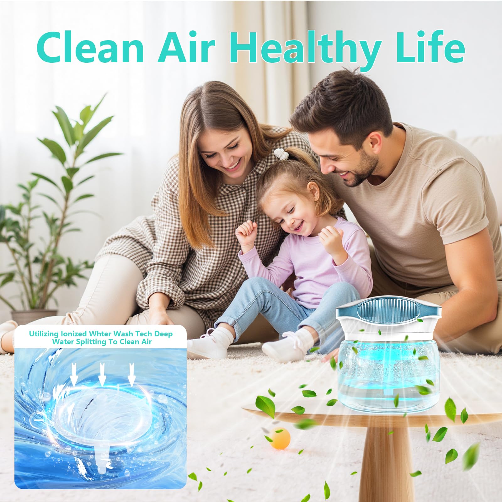 Air Filter dyfuzor zapachowy, jonizer, odświeżacz powietrza, aromatyzator do domu / sypialni