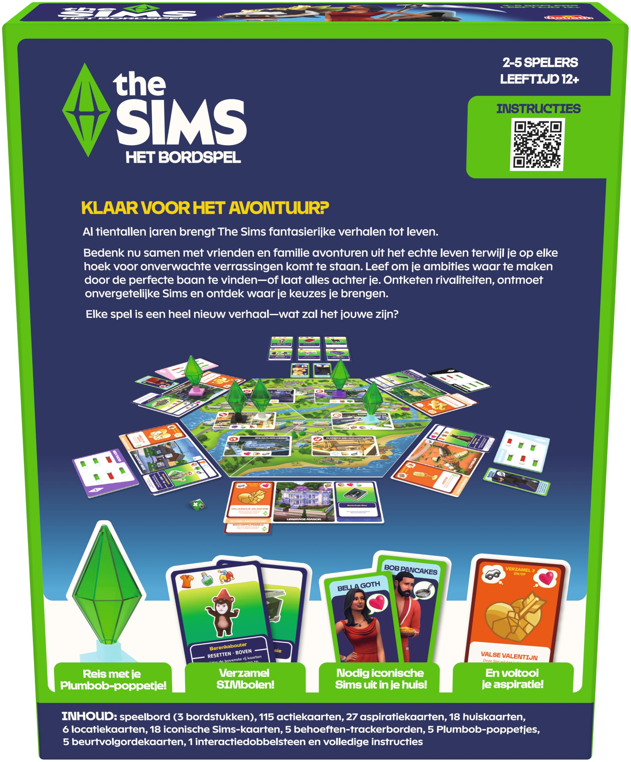 Goliath the Sims het Bordspel - Bordspel - Familiespel - Het bekende videospel voor op je keukentafel