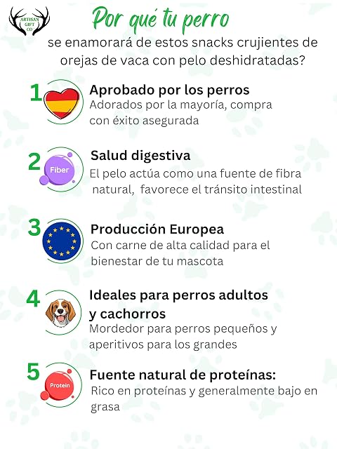 Foto 2 de 8 de Snacks Naturales Deshidratados, Orejas de Vaca con Pelo, 10 unds