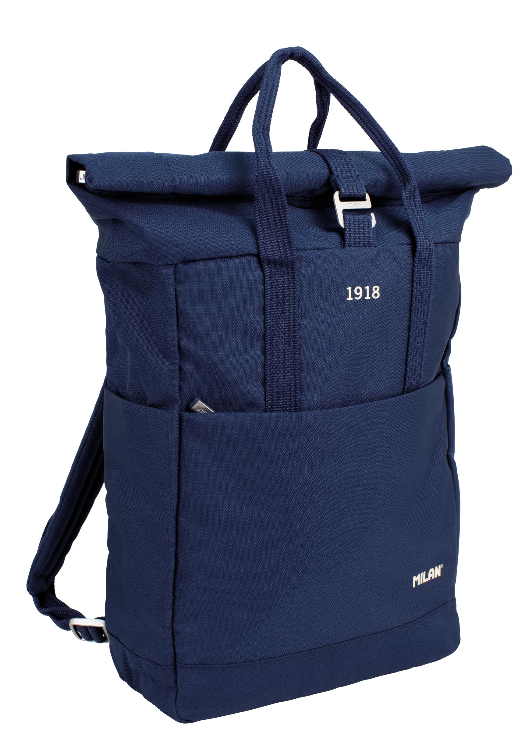 MILAN MILAN 624302SNCB - Mochila con cierre superior enrollable (10L) serie 1918. azul marino
