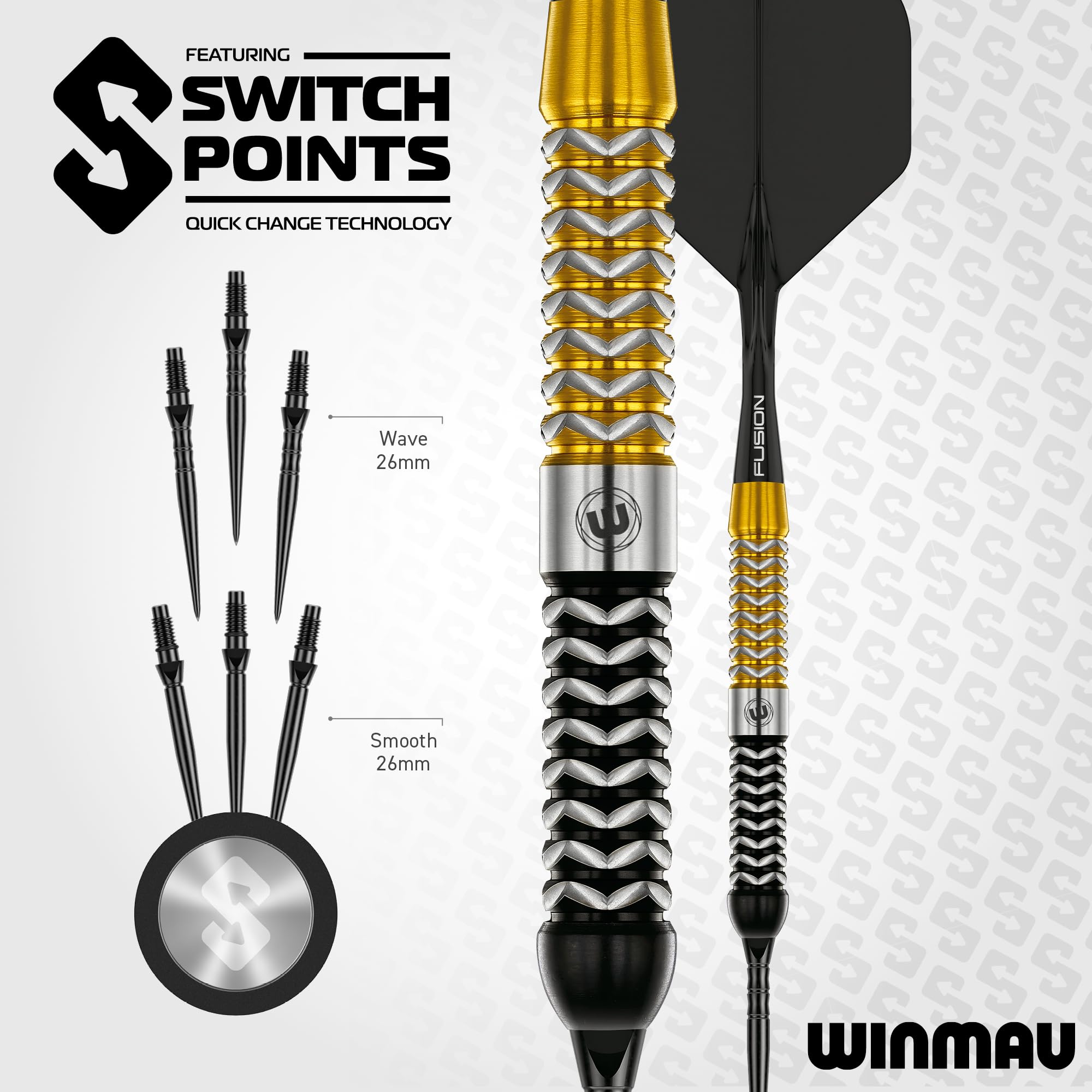 Amazon.com : Winmau Darts - Exion Series 90% Tungsten Darts Metal