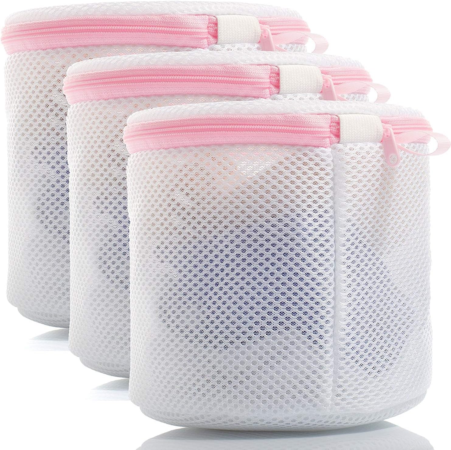 Tenrai Bra Wash Laundry Bag, Mesh Laundry Bags, Zippered Bras Washing Bags for Delicates, Protect and Storage Bras-Set of 3(6 x 6in)