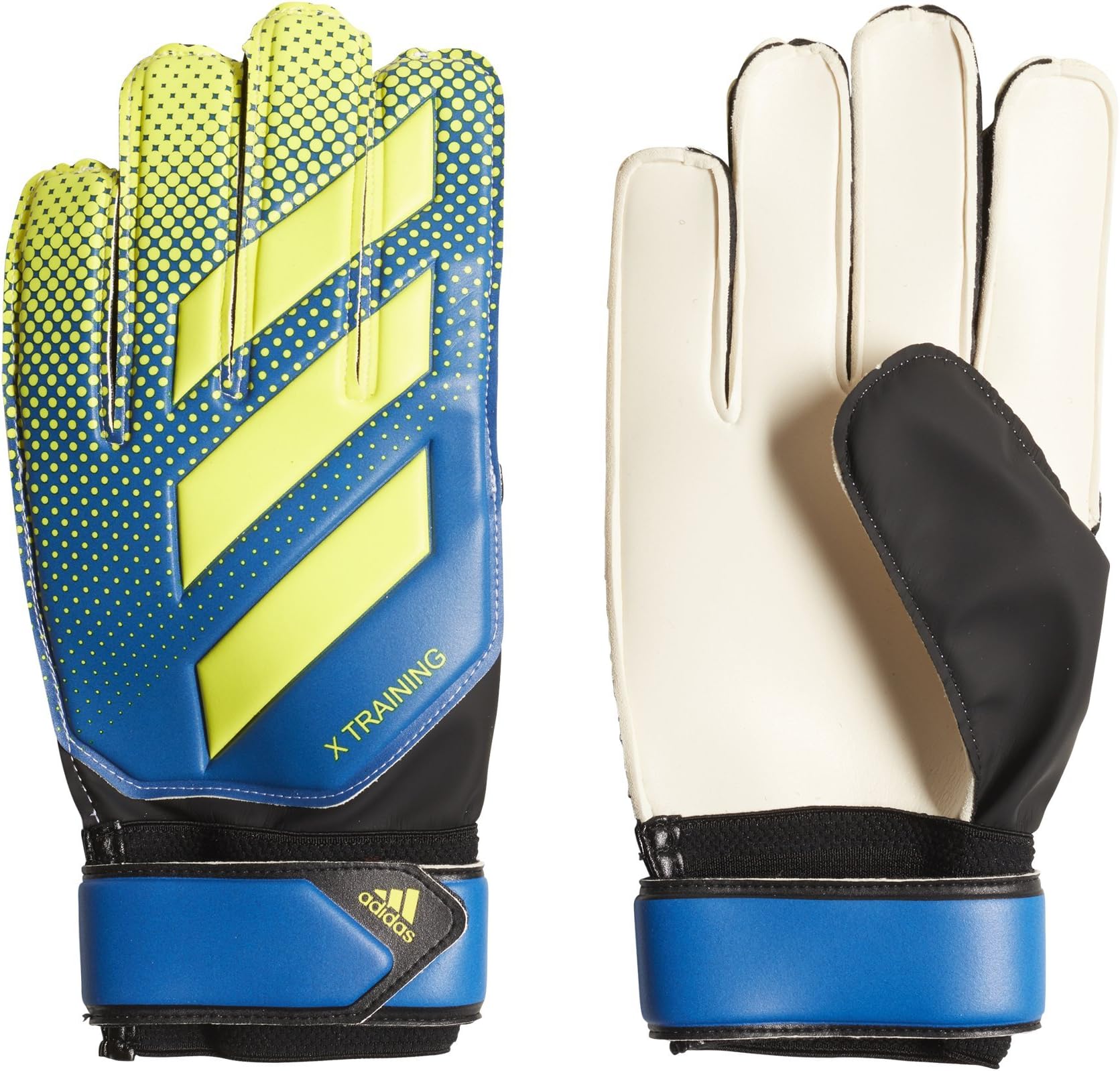 adidas Performance X Training Goalie Gloves, Football Blue/Solar Yellow/Black