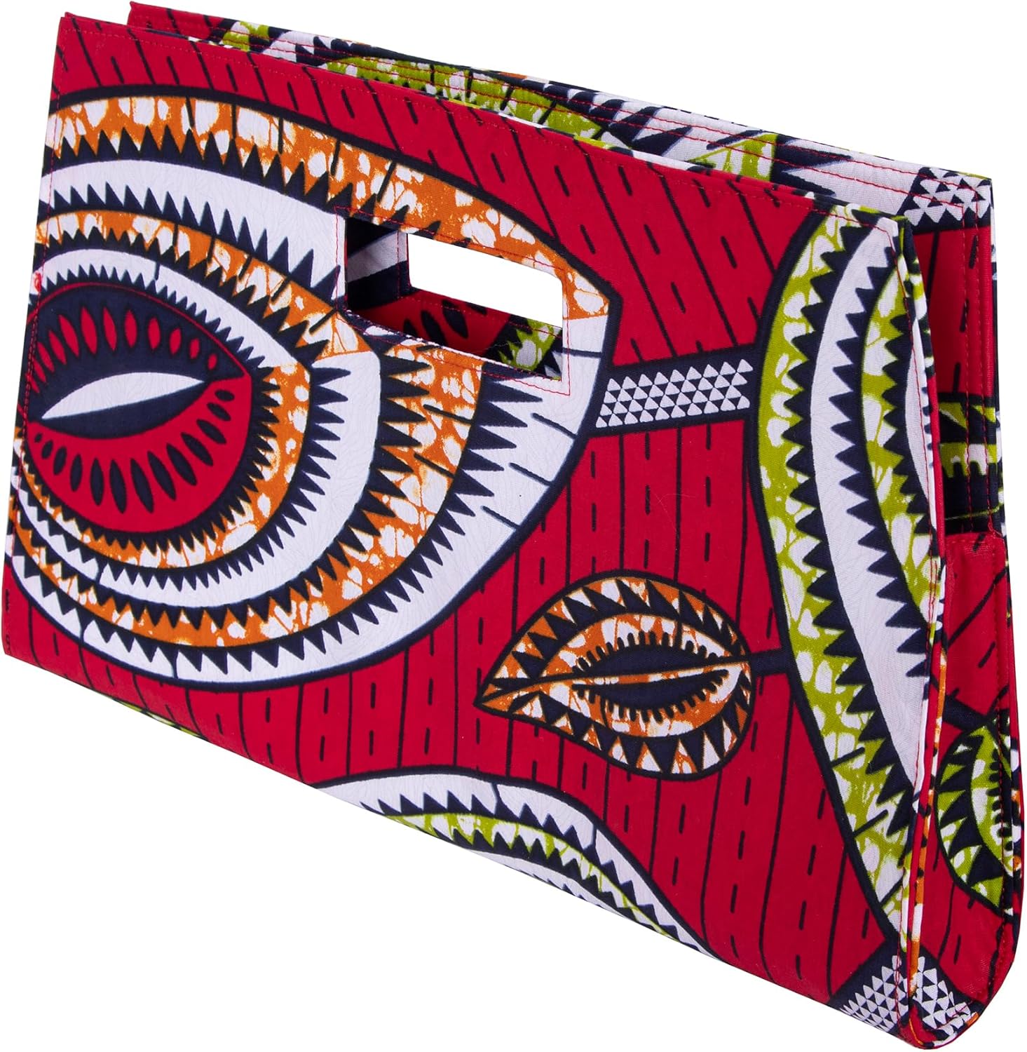 Womens Ankara Print Clutch Multi-Colored Africa Purse African Handbag, Ankara Fabric, African Print Clutch