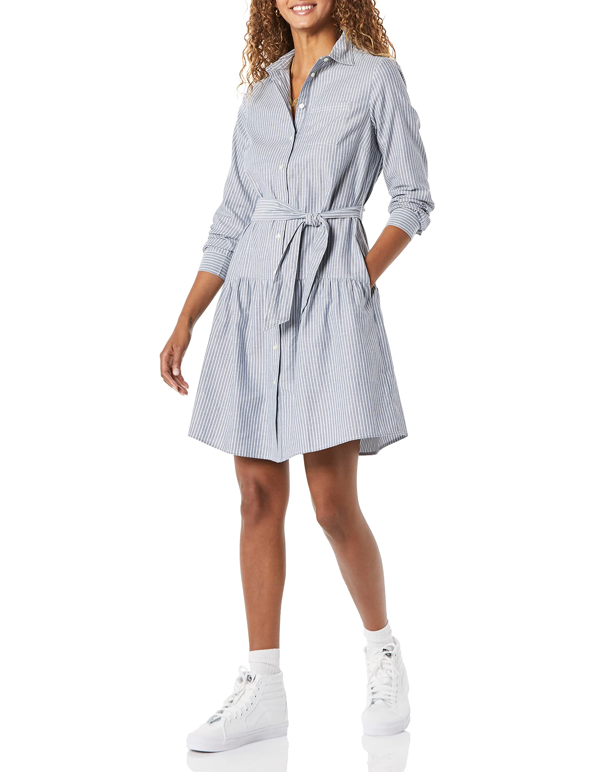 Women's Mini Feminine Flannel Shirt Dress