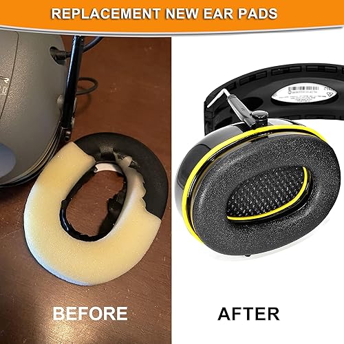 Miniatura 3 de 4 almohadillas para los oídos – Almohadillas de espuma de repuesto compatibles con 3M WorkTunes ((90543, 90544, 90542, 90541) )/ Peltor Range Guard