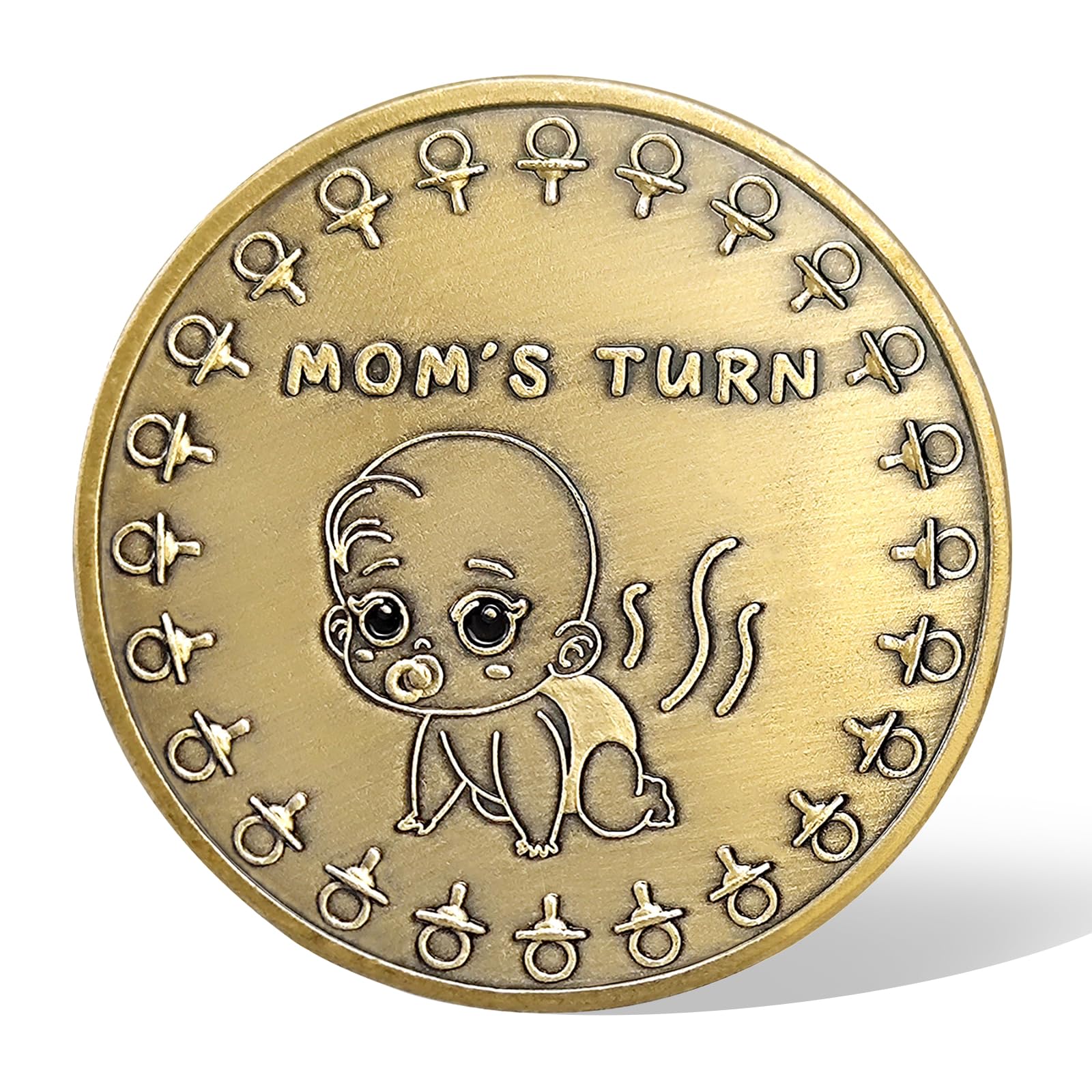 New Parent Decision Coin Funny Unique First Time Pregnancy Gift for New Moms Dads Cute New Baby Gifts Gender Reveal and Shower Gifts for Dad Mom Double-Sided Flip Coin - Image 2