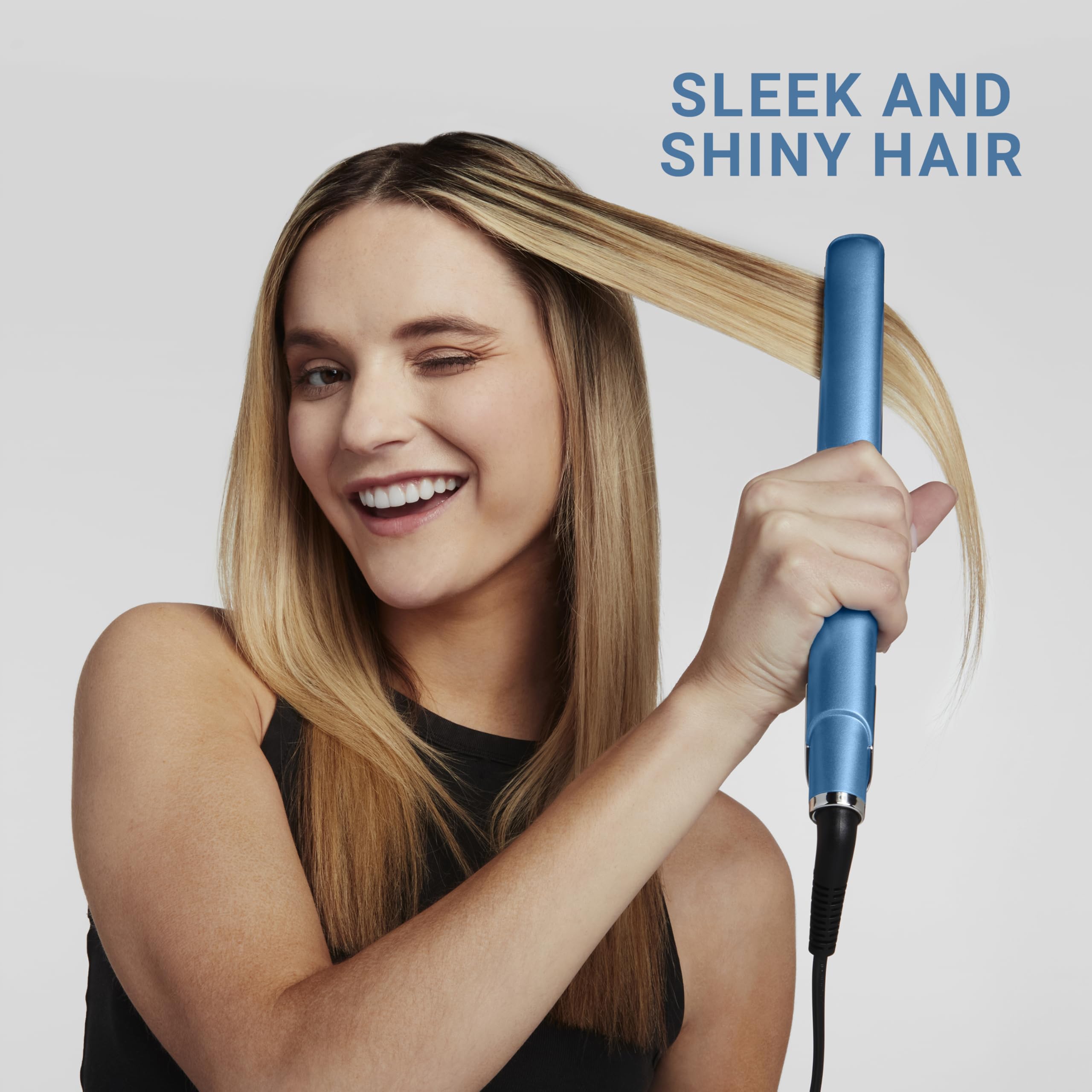 BabylissPRO Nano Titanium Ultra-Sleek Hair Straightener, Flat Iron for All Hair Types