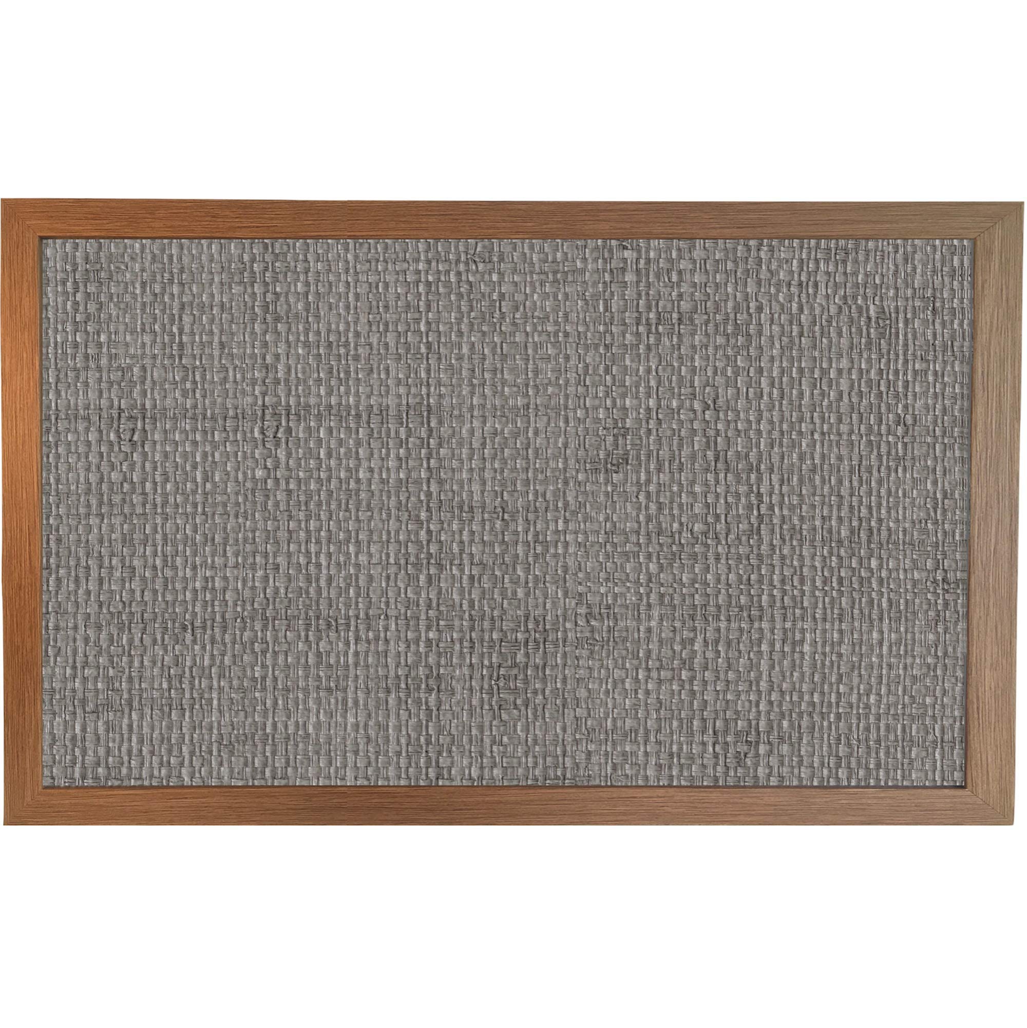 Trove Homewares Laptop Tray: Bean Bag Cushioned Laptop Desk, Padded TV Dinner Cushion Tray for Eating (Linen 27 Wood LARGE)