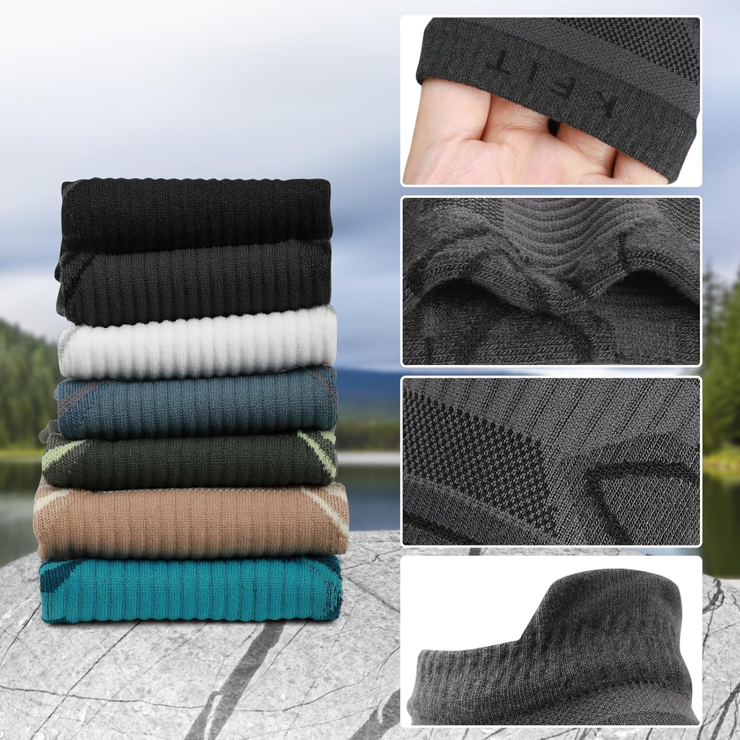 Kfit Toe Socks for Men Women COOLMAX Athletic Running Ankle Five Finger Socks Breathable 5 Toe Design Anti-Blisters, 3 Pairs - Image 6