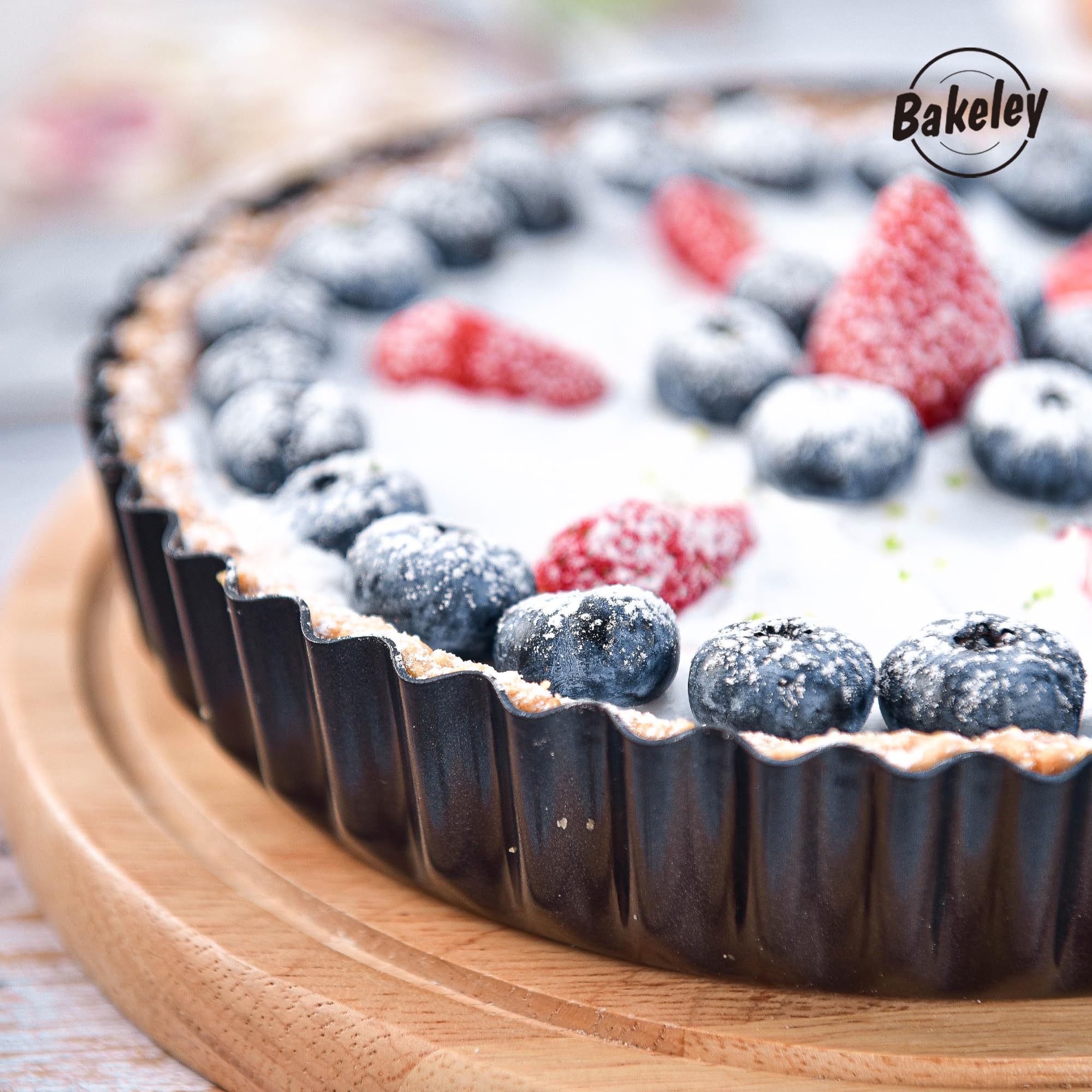 Moule à Tarte 20 Cm Moule à Tarte Fond Amovible Forme Grand Rectangle - Moule Anti-adhésif Moules à Tartes, Tartes Et Quiches