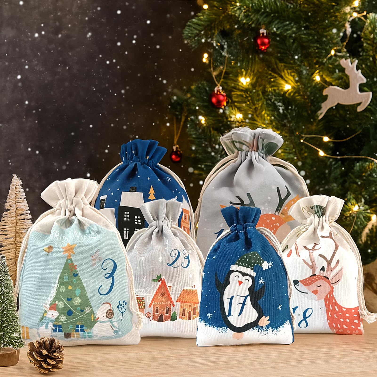 Calendrier De L'Avent à Remplir Enfants, Calendrier De L'Avent En Tissu