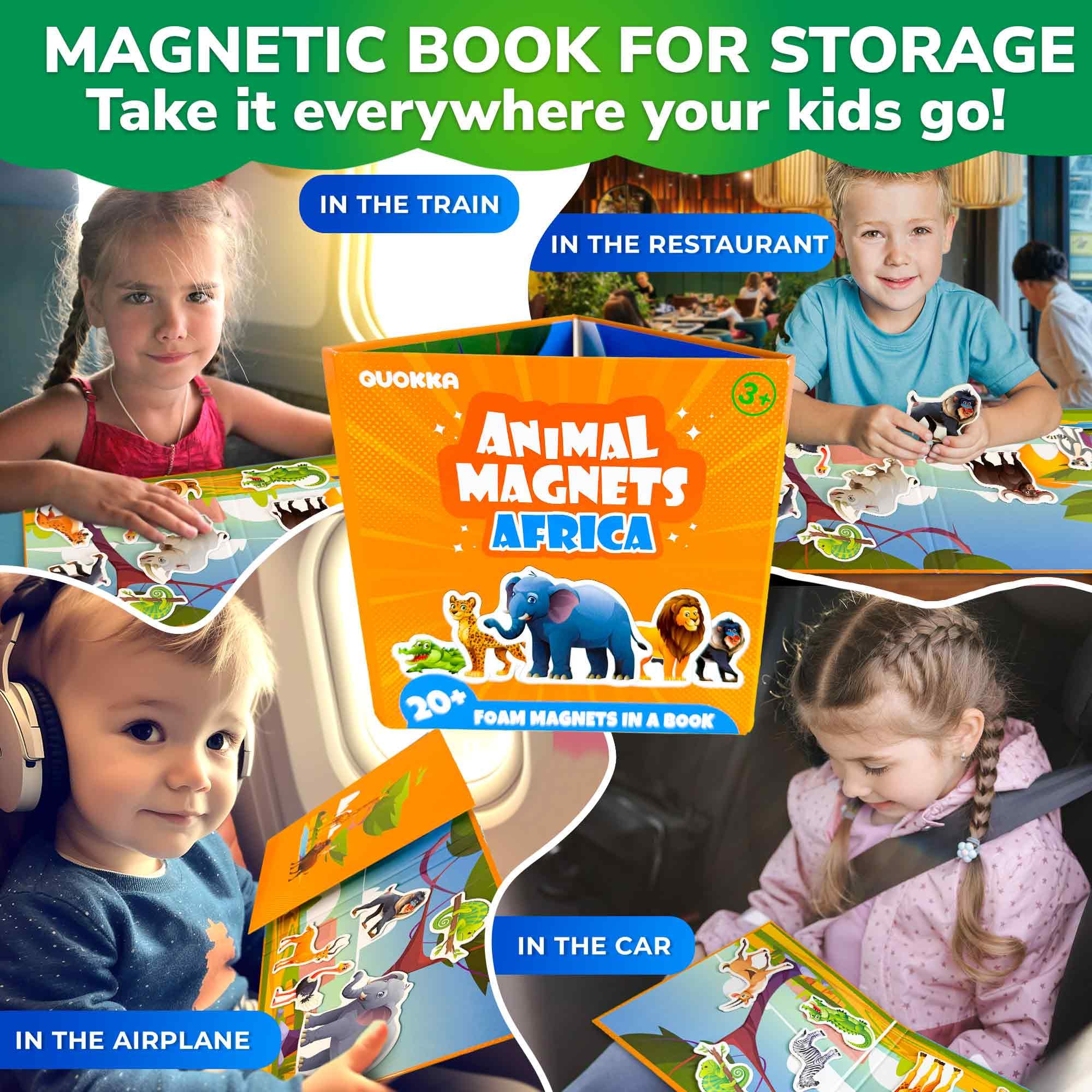 QUOKKA Puzzles magnétiques pour enfants de 3 à 5 ans - 20 pièces Puzzles pour tout-petits QUOKKA Puzzles magnétiques pour enfants de 3 à 5 ans - 20 pièces Puzzles pour tout-petits