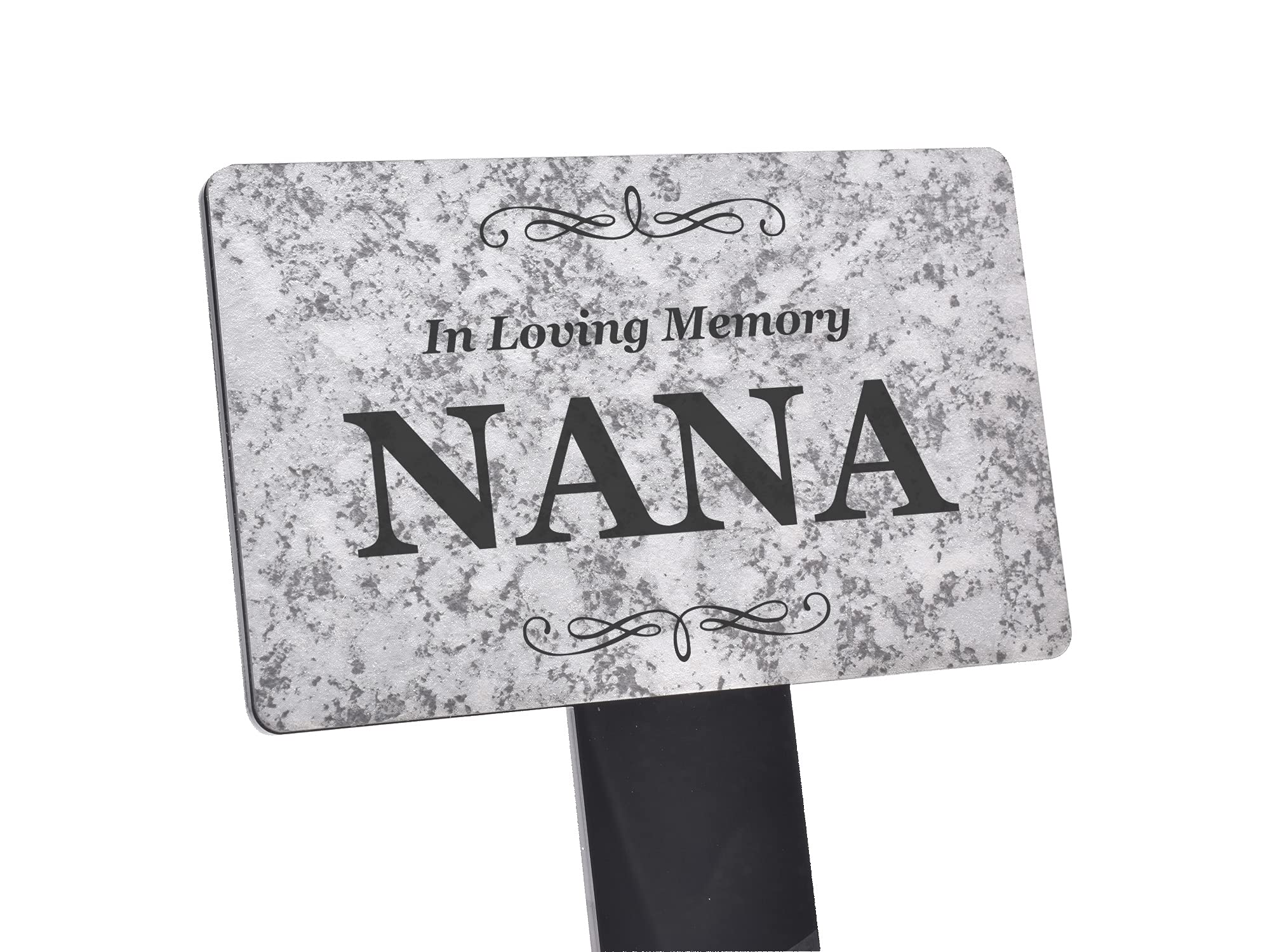 Plaque commémorative Nana aspect granit haut de gamme