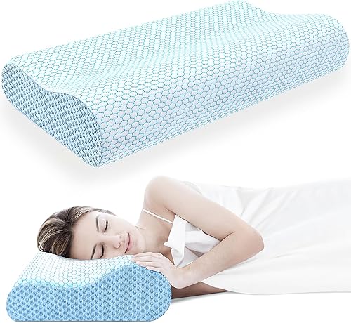 Almohada cervical ergonómica para el cuello, almohada cervical ergonómica para aliviar el dolor, almohadas de cama de alta calidad, soporte para