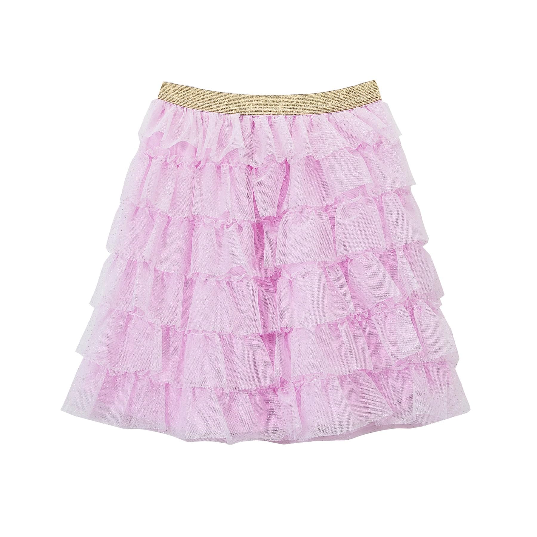 DANI CHINS Girl's Sparkle Tutu Skirt Ruffle Tulle Princess Skirts for Little Girl