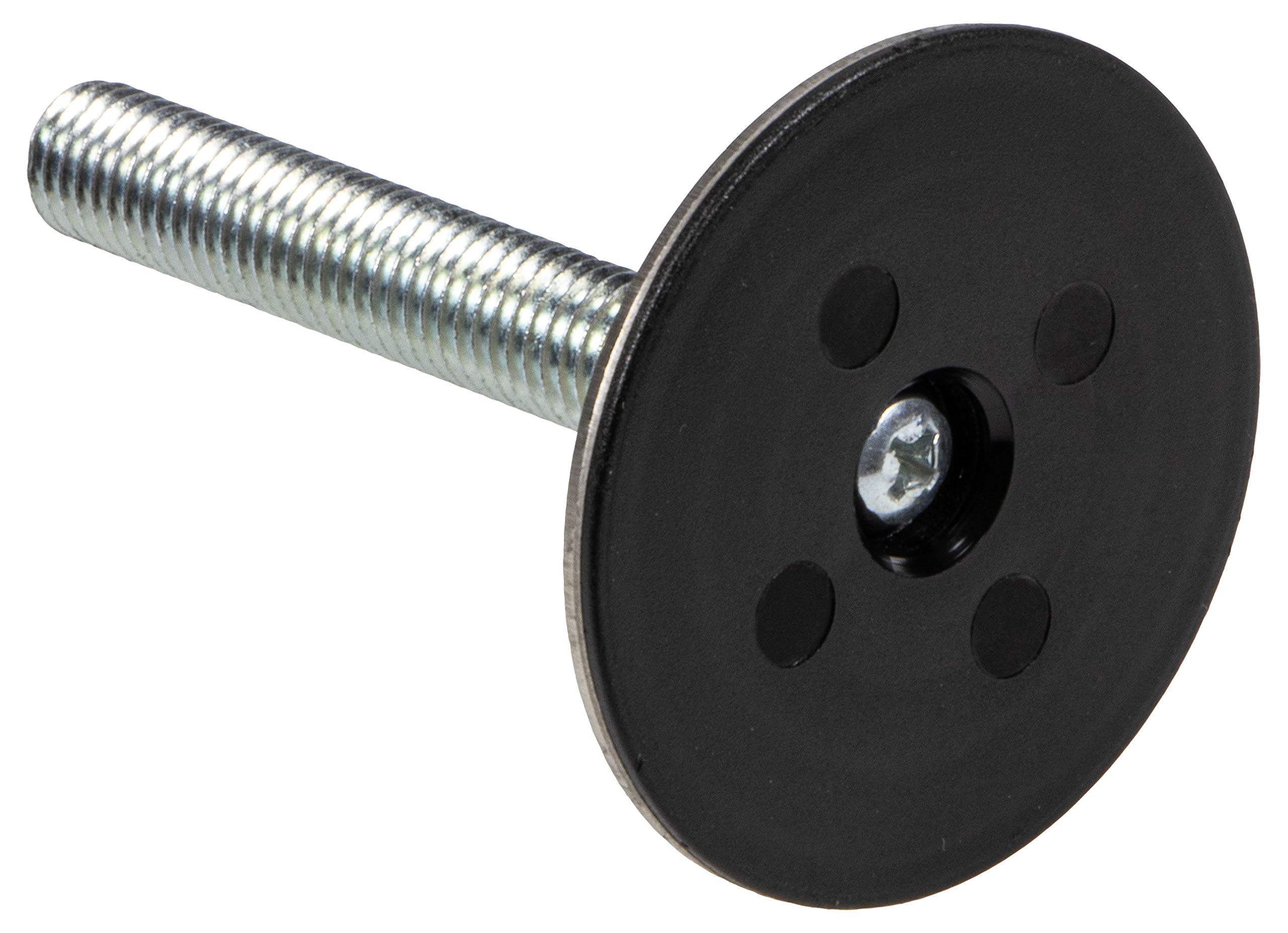 HWS Vite Di Regolazione M10, Viti Di Regolazione Per Mobili, Piedini Di Regolazione Tondi Per Gambe Del Tavolo E Piedini Per Mobili, Piastra Di Base 50 Mm, Filettatura 60 Mm, 4 - Foto 9