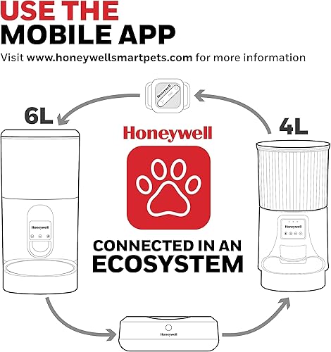 Miniatura 6 de Honeywell Cuenco 2 en 1 para mascotas, cuenco para mascotas escalado basado en la aplicación con inserto extraíble de alimentación lenta  Tazón