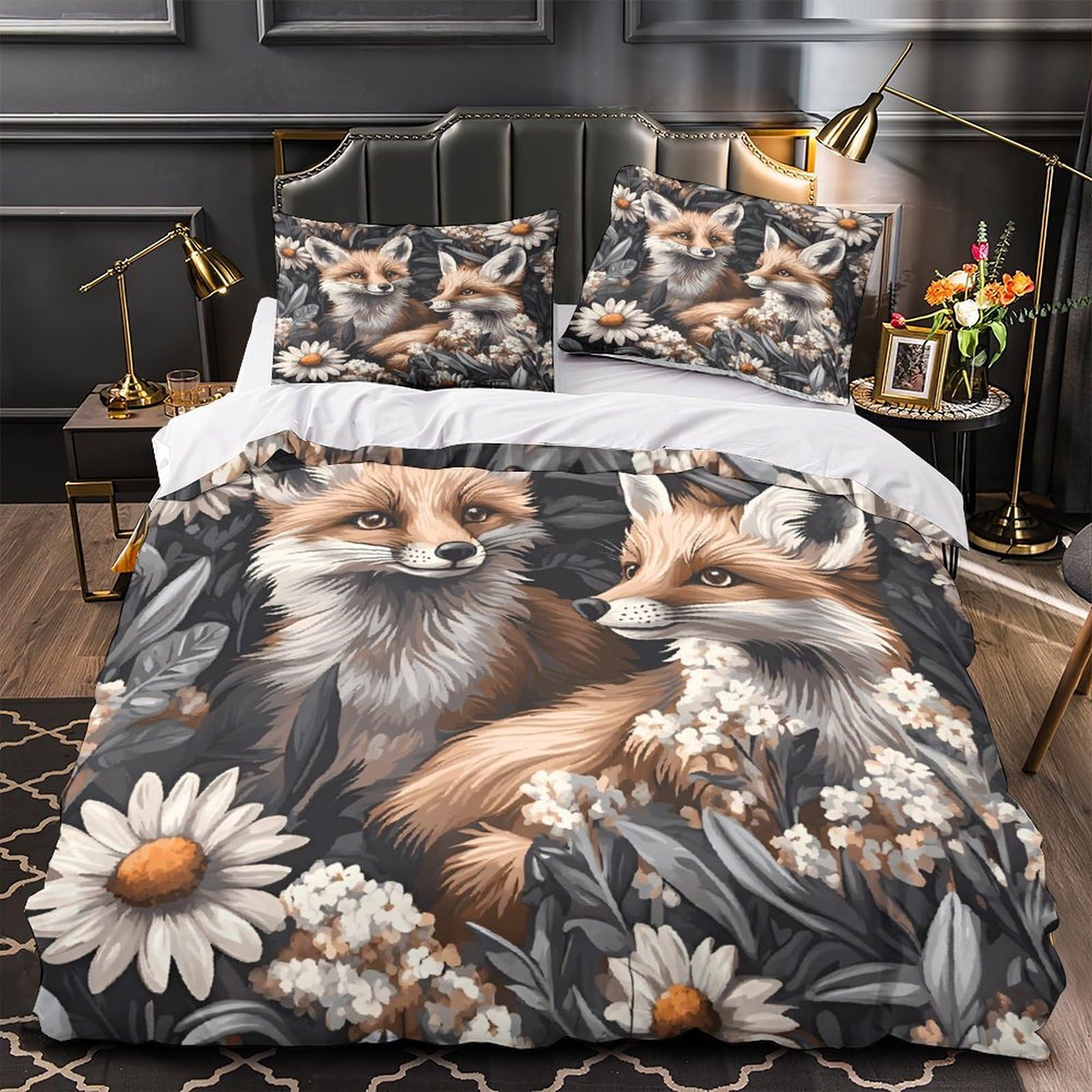 Housse de couette forêt fantastique pour chambre d'enfant