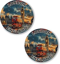 London England Pinback Button 2.25 inch 2-Pack ID45000 | Great for backpacks, jackets, hats & lanyards – a fun gift & party favor for teens & adults