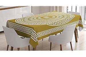Ambesonne Buchona Geometric Tablecloth for Boho Party