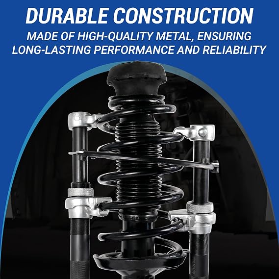 Spring Compressor Tool, Coil Spring Compressor Tool Set with Extendable Bracket, Heavy Duty Macpherson Strut Spring Compressor Tool with 2425LB Capacity for Car Truck ATV UTV