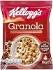 Kellogg's Granola Chocolate 60 Gr x10 Pieces with Particles and Nuts, Contains 45% Oats, Fiber Source, 11% Belgian Chocolate Pieces, Contains Antioxidants, Crunchy for Breakfast, Muesli, Snack