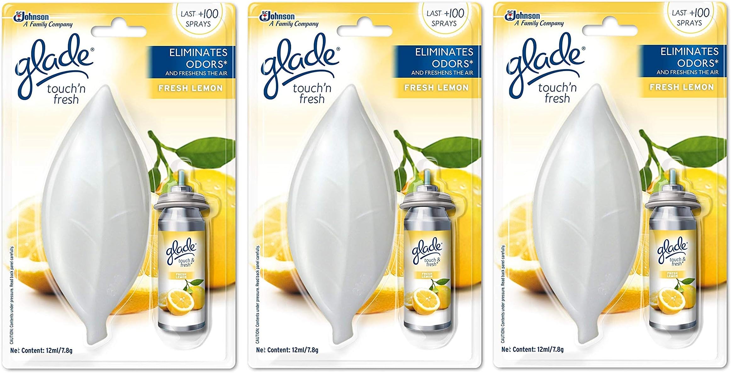 Touch 'n' Fresh Lemon Refill (12 ml) - Pack of 3