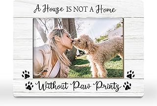 Dog Gifts Picture Frame, Dogs Lovers Gift for Women, Dog Mom Mothers Gifts, Puppy Themed Gift for New Owners Photo Frame 4x6 Horizontal Photo for Tabletop Display
