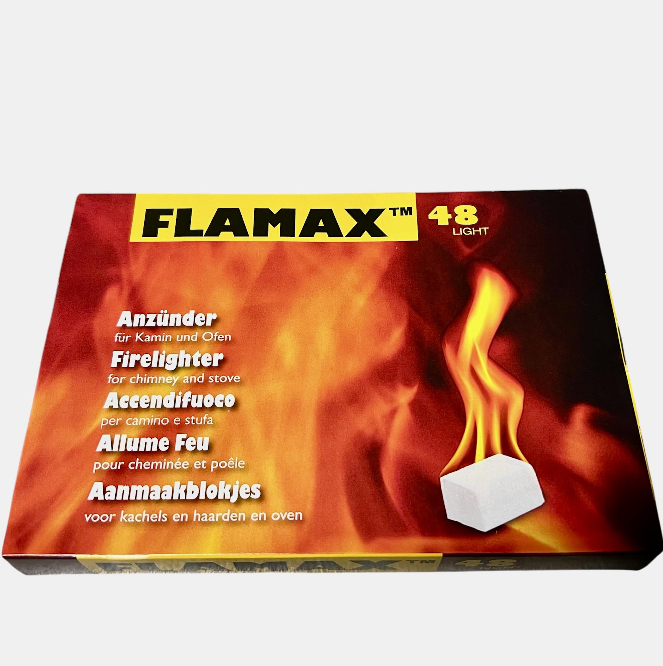 84x 48er Pack Anzündwürfel Kaminanzünder Kohleanzünder Anzünder Würfel Zünder Grillanzünder Ofenanzünder für Kamin, Ofen Kohlenanzünder Anzündwolle Anmachwürfel + 1 Bildmagnet