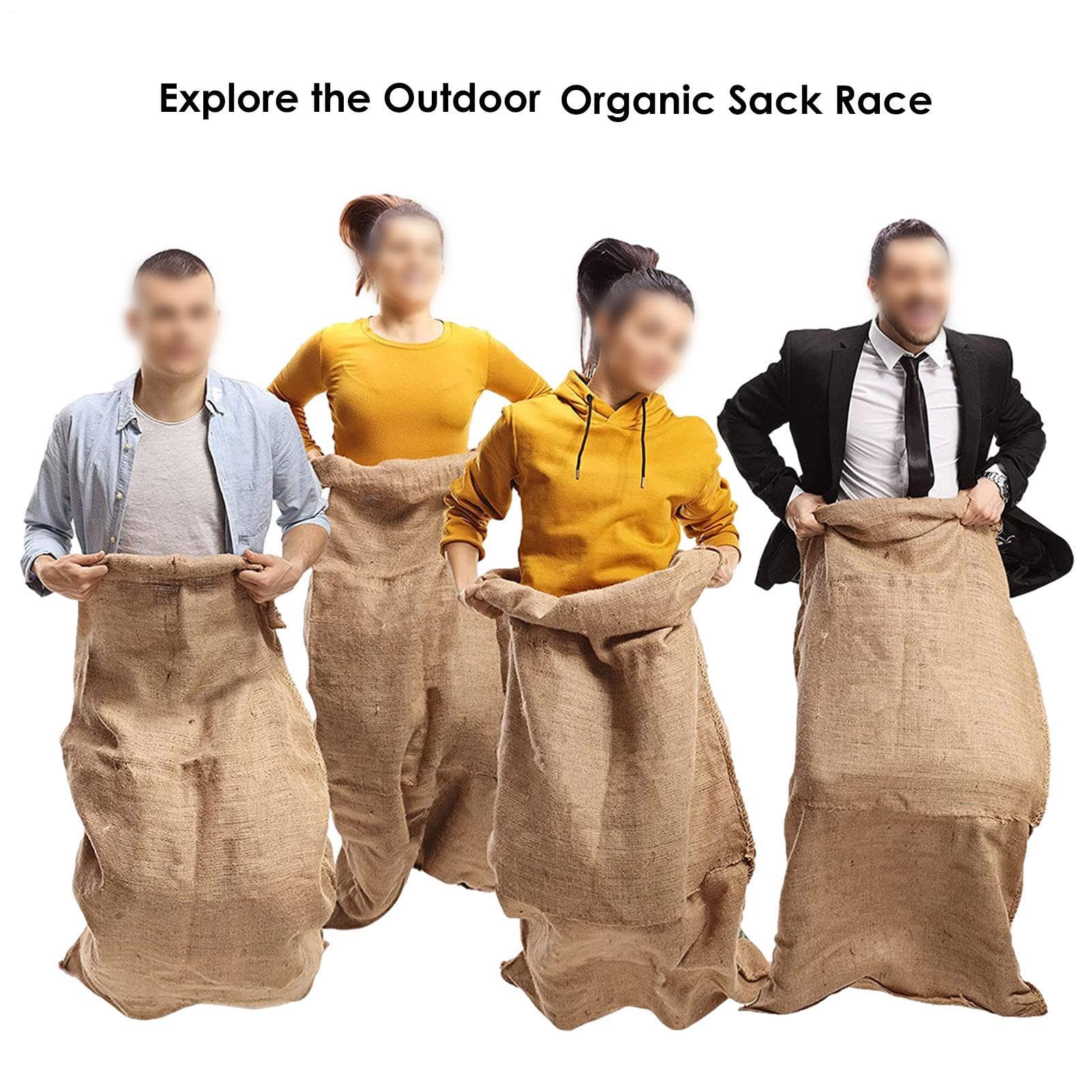 Haltbar Känguru Springsack - Kartoffelsack Renntaschen, Outdoor Spiele Gartenspiele Für Kinder Erwachsene Sackhüpfen Säcke Outdoor Spielset Für Partys Sportfeste Kindergarten