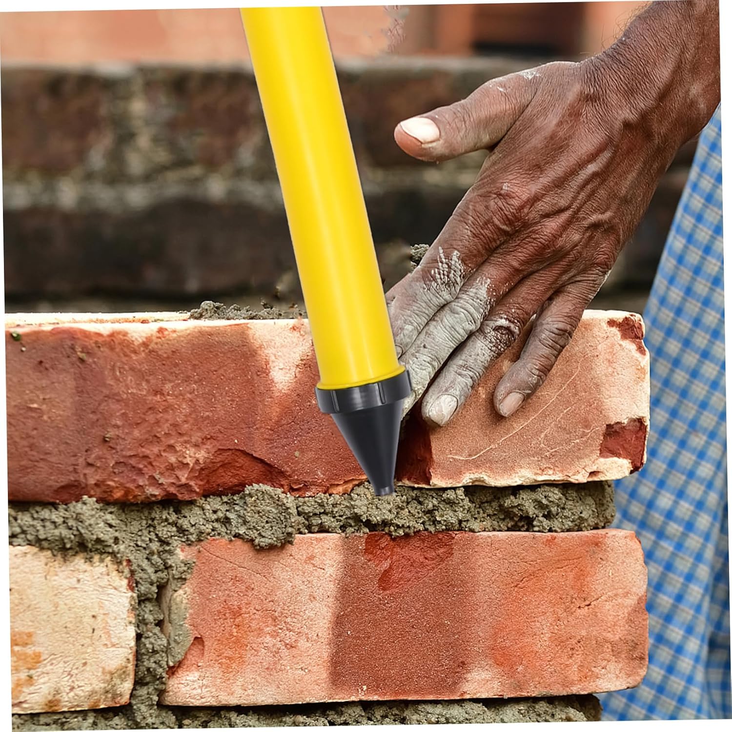 Handheld Cement Grouting Tool Portable Wall Caulking Device Nozzles for Tile and Brick Repair 1 Set for Home Improvement and Construction Projects