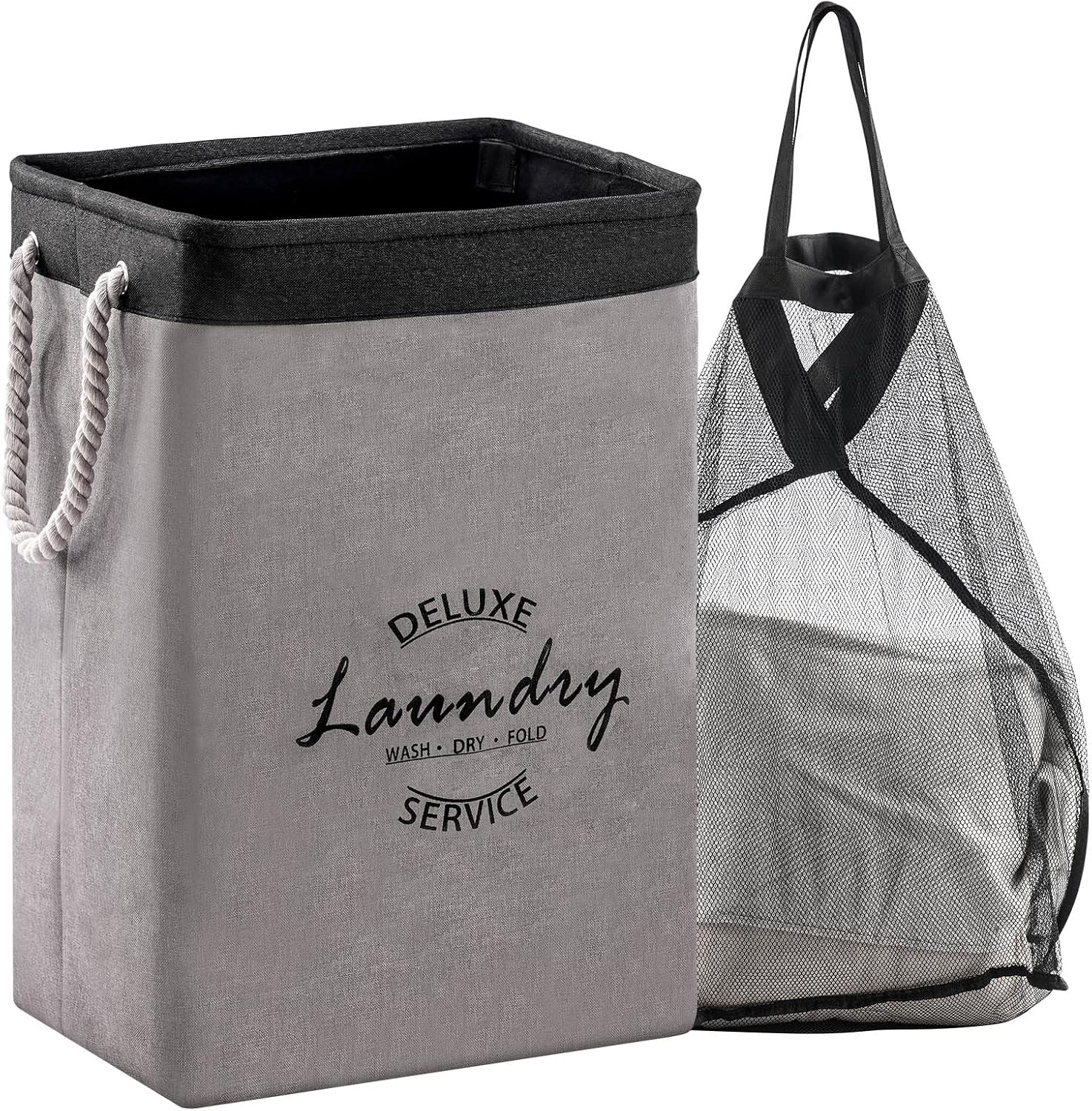 YOUDENOVA Laundry Baskets, Foldable Laundry Basket with Handles, with