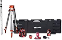 Vista 1 de Johnson Level & Tool 40-6541 - Sistema láser giratorio de doble pendiente de alta precisión, rojo, 1 kit