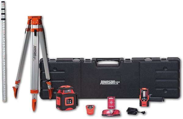 Johnson Level & Tool Self-Leveling Red Dual Slope Rotary Laser System