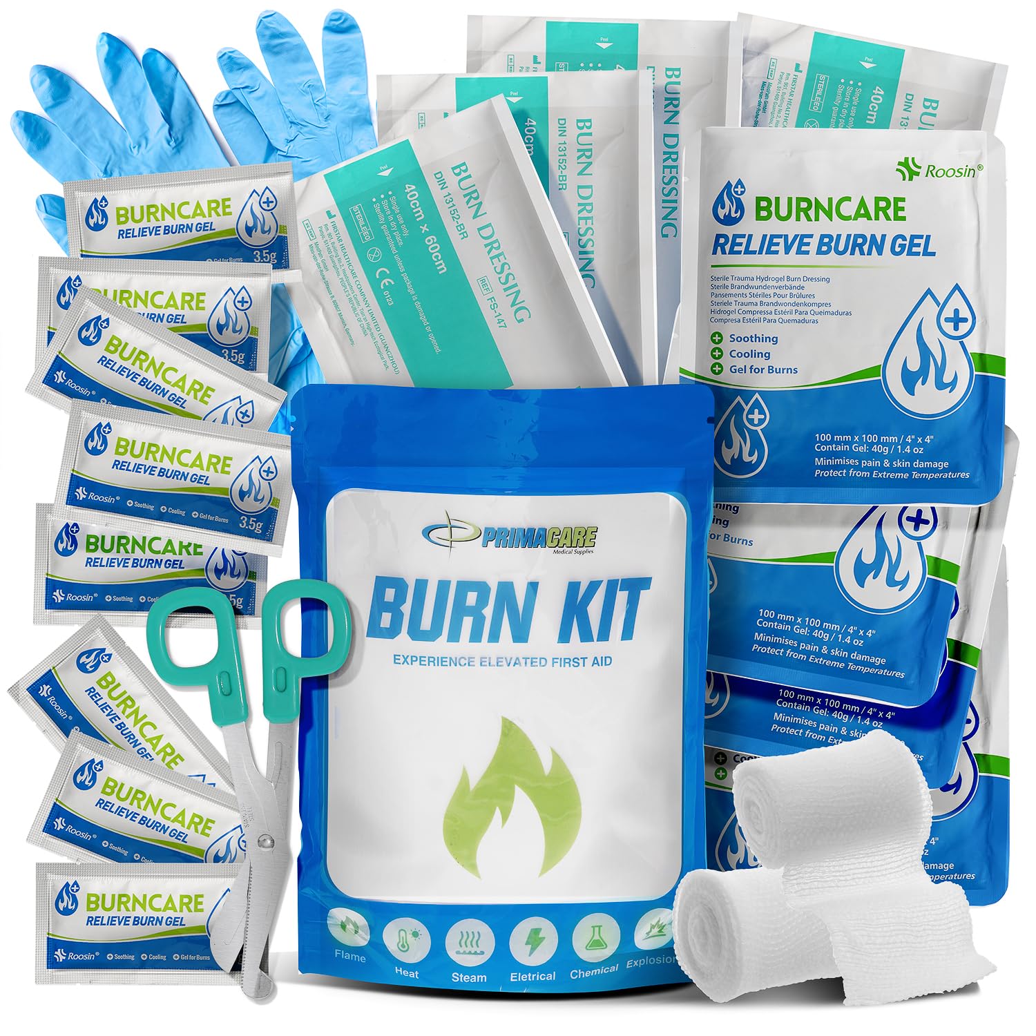 Amazon.com: PrimaCare WB-7707 Emergency First Aid Burn Kit – 22