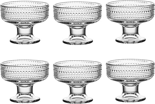 Miniatura 9 de binsakao Juego de cuencos de helado de cristal, pequeños vasos de postre transparentes para friut pudín, trifle, parfait, Sundae, nueces, cóctel,