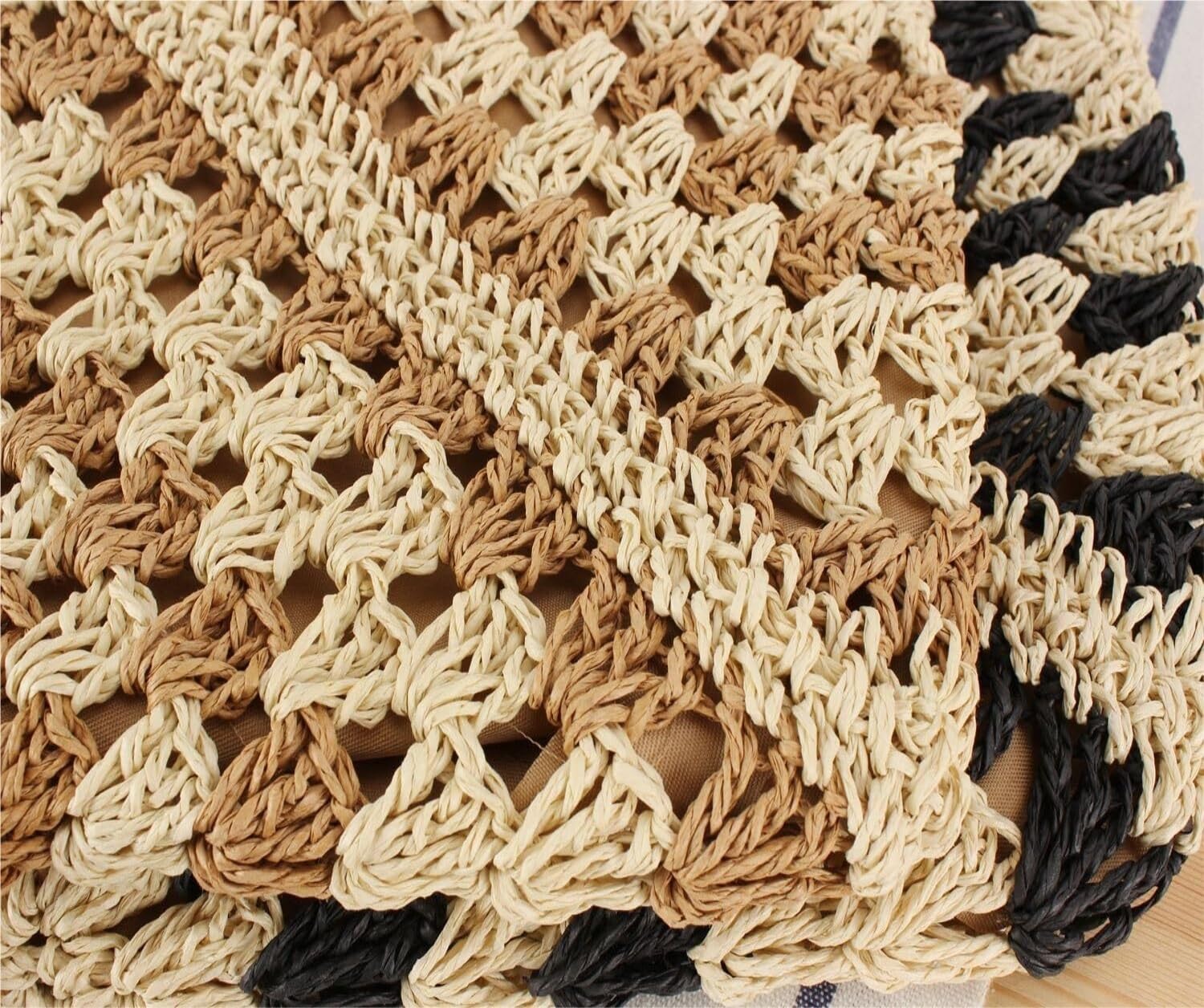 Monedero de verano Bolsos Hobo De Paja De Verano Para Mujer Bolso De Mano De Paja Todo Bolso De Paja Bolsa de vacaciones en la playa