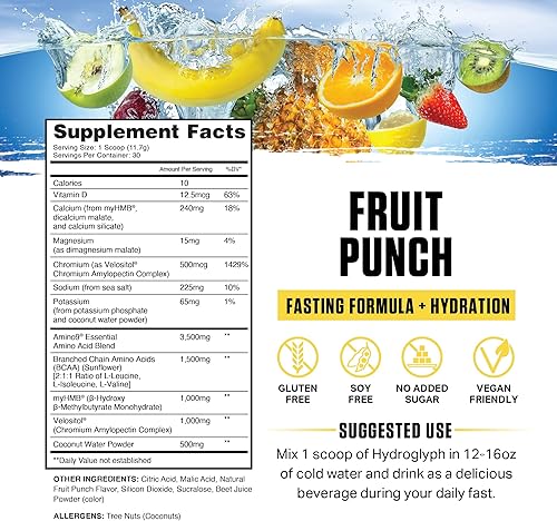 Miniatura 2 de Ambrosia Hydroglyph - Fórmula intraentrenamiento con BCAA + EAA + electrolitos en polvo de hidratación para proteger el músculo magro, 0.00 oz de