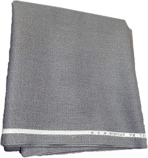 Raymond Fabrics Raymond Men's Poly Viscose Unstitched 1.2m Trouser Fabric (Grey, All weather Fabric)