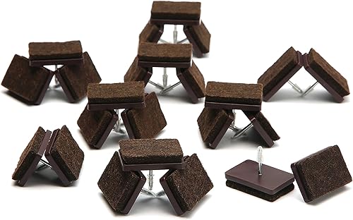 Furnigear - Almohadillas de fieltro para uñas para muebles, protectores de suelo para patas de muebles, paquete de 24 almohadillas de fieltro para disponible en Yaxa Mexico