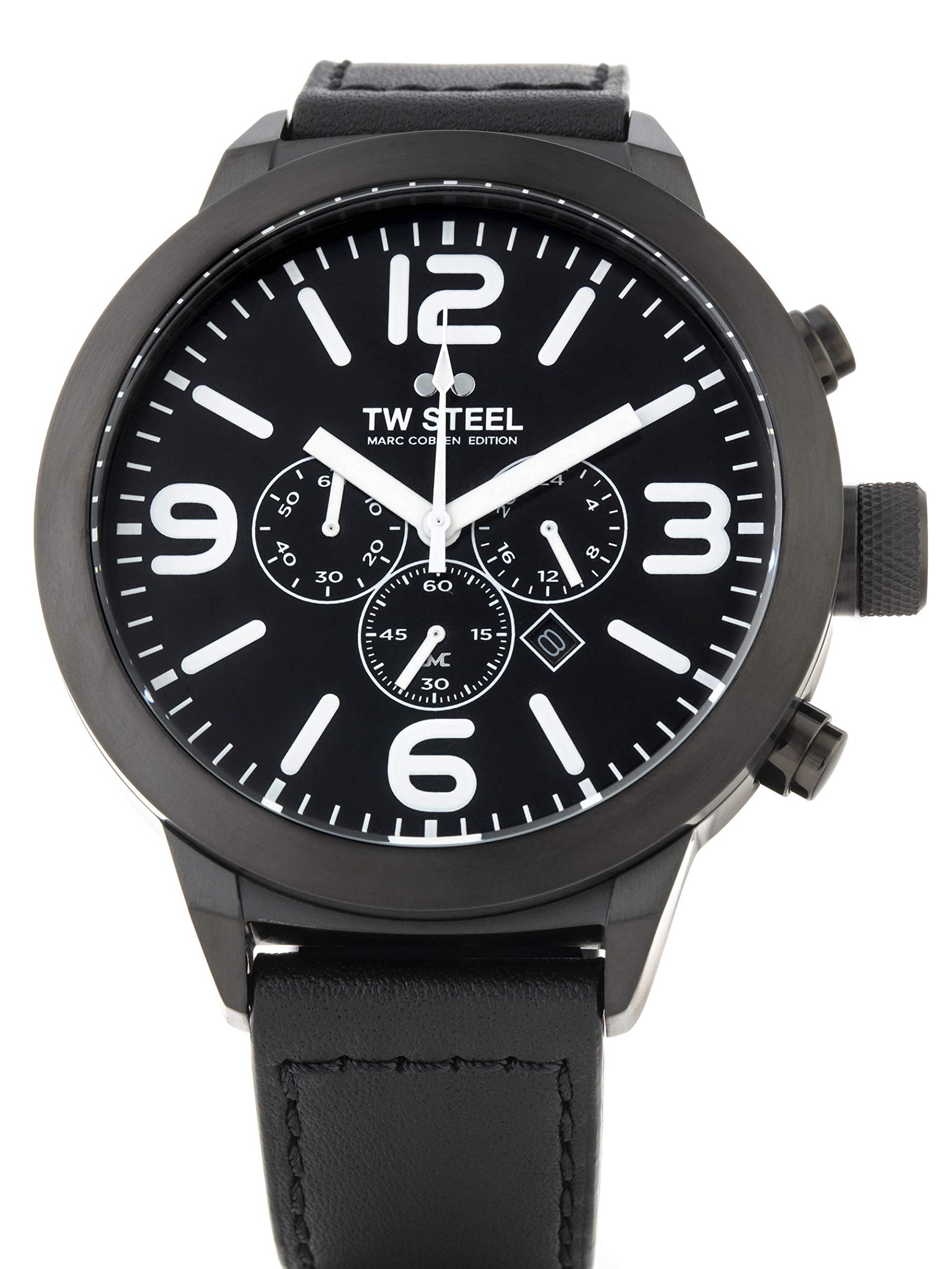 TW Steel Marc Coblen Edition Chrono mit Lederband 50 MM Black/Black TWMC66