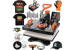 AKEYDIY Upgraded Heat Press Machine 8 in 1 Combo: Your Creative Expression Unleashed