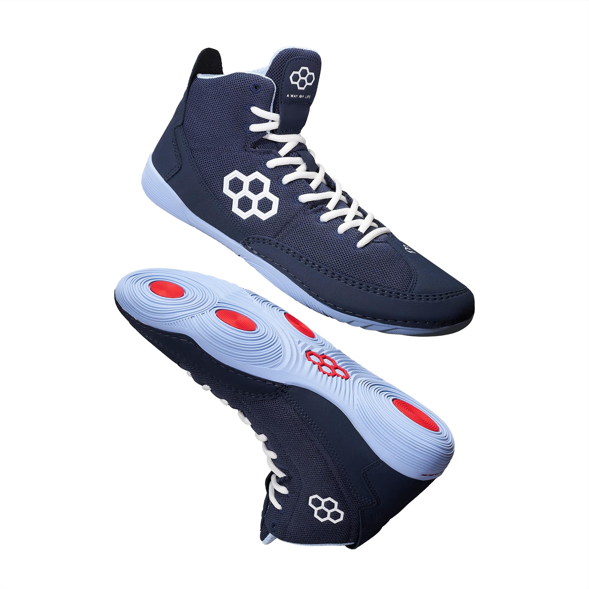RUDIS Courage Adult Wrestling Shoes - Navy Carolina Navy Carolina