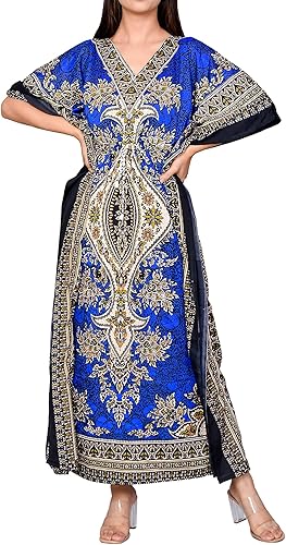 REYNOSOHOMEDECOR Vestido kimono caftán para mujer, elegante vestido de vacaciones y de noche, ajuste holgado